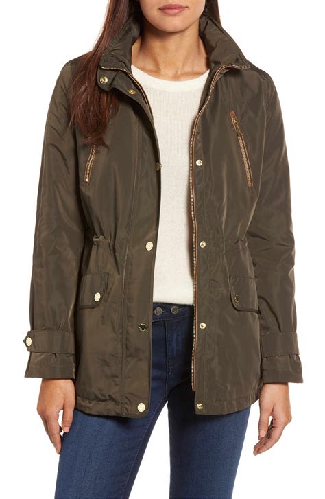 michael kors blazer schwarz|Michael Kors anorak raincoat.